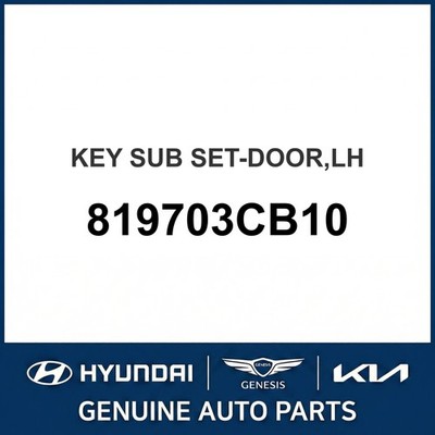 2000-2005 Kia Optima Schlüssel Sub Set-Tür OEM Neu 819703CB10