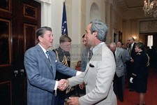 RONALD REAGAN MEETS KOUFAHX AT HALL OF FAME L...