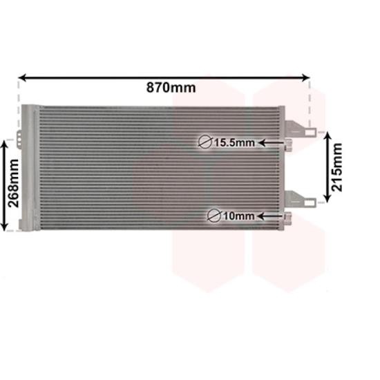 Van Wezel Kondensator Klimaanlage FüR Fiat Ducato Pritsche/Fahrgestell 250-image