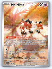 Mr. Mime Holo Illustration Rare SV: Scarlet & Violet 151 179/165 NM on eBay