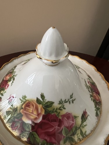 Royal Albert Old Country Roses Teapot Cream Sugar Set - Picture 13 of 23