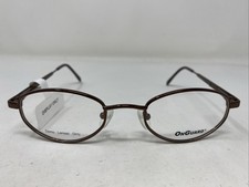 ONGUARD OG-101 BRN 48-21-135 Brown Metal Full Rim Eyeglasses Frame QW98