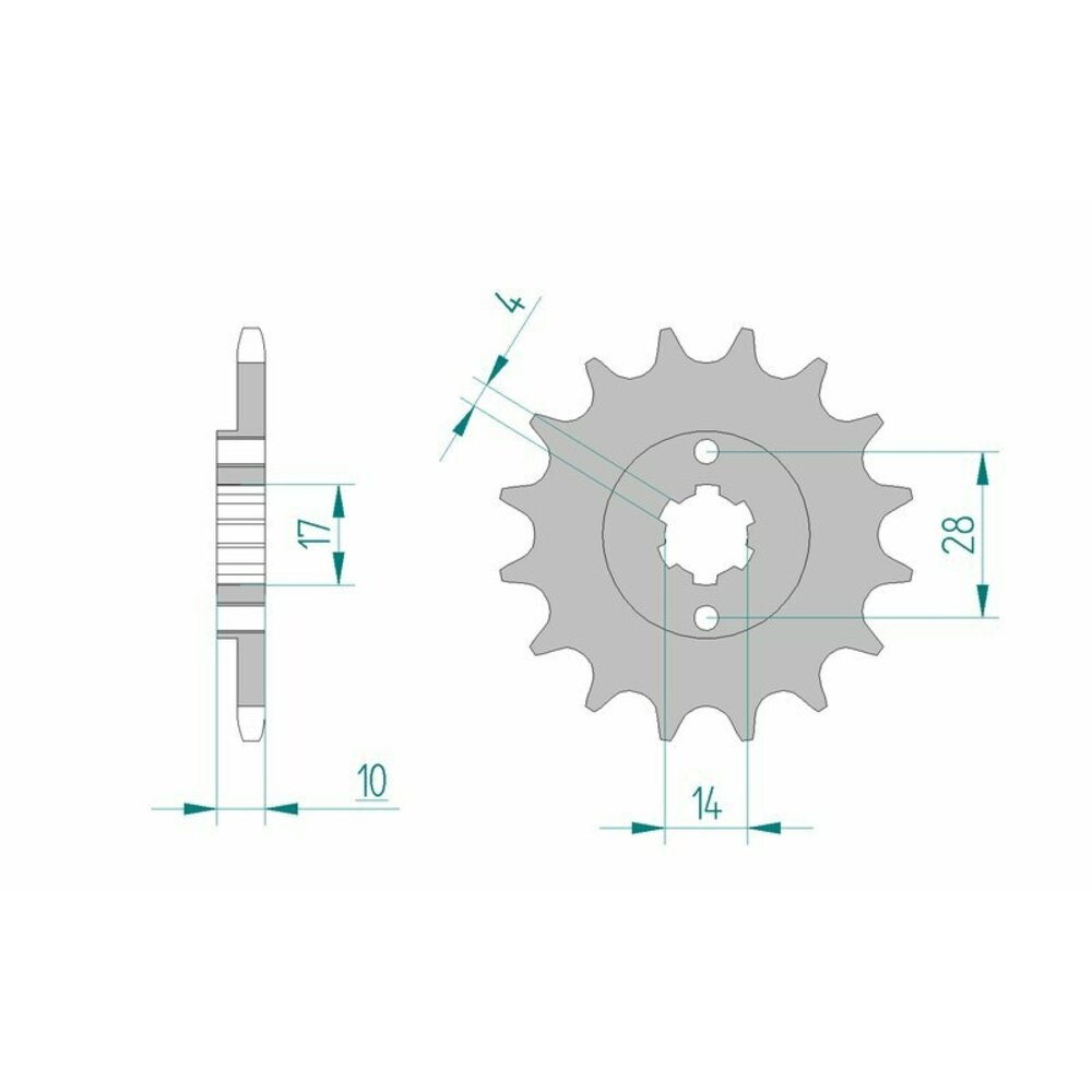 Standard Steel Pinion 49100-Step 420 For Motorcycle Parts Accessories
