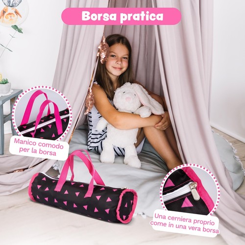 Kinderplay Letto di Bambola - Lettino da Viaggio Culla per Bambole U BCKE - Foto 8 di 9