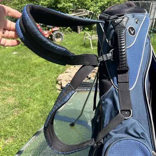 Callaway Golf Stand Bag 7-Way Golf Club Divider Carry Harness Handle Blue/Black - Picture 15 of 21