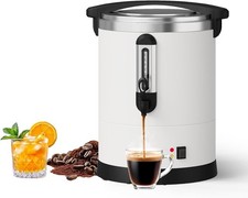 100 Cup Commercial Coffee Urn Stainless Steel Electric Hot Water Dispenser White