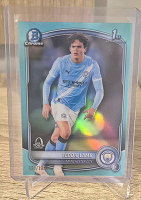 Topps Chrome 25/26  1st Bowman Teddie Lamb  Manchester City /199 Youth League  
