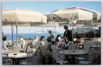 Alta Mira Hotel Sausalito CA Postcard Terrace View San Francisco Skyline