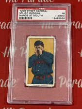 1909-1901 T206 HOF-MILLER  HUGGINS Sweet Caporal 350/25 Baseball Crd PSA 1.5 WS 