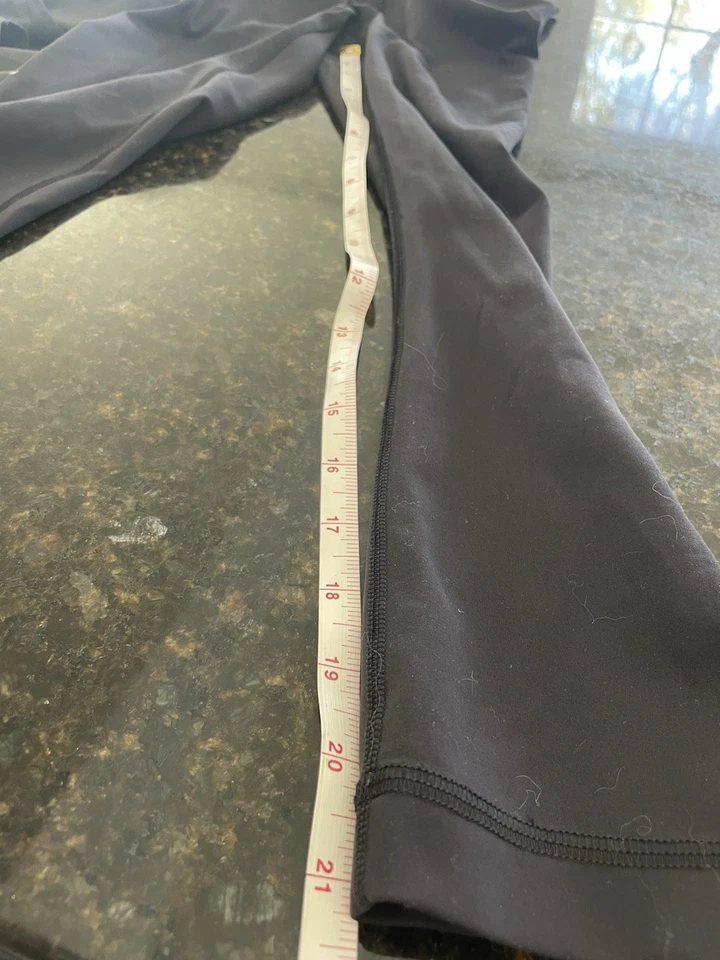 Lululemon Niñas Leggings Talla 2, Talla Juvenil, Verde, Negro Lote de 2 Foto 2 de 4