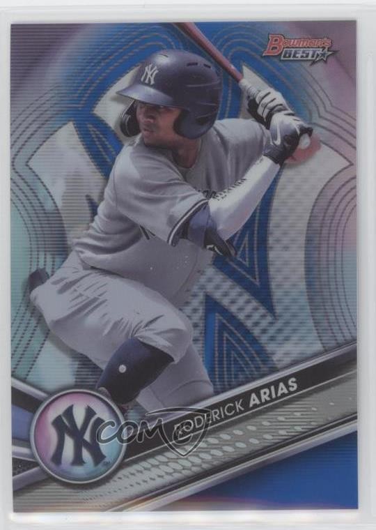 2022 Bowman's Best Top Prospects Blue Refractor /150 Roderick Arias #TP-13 09an
