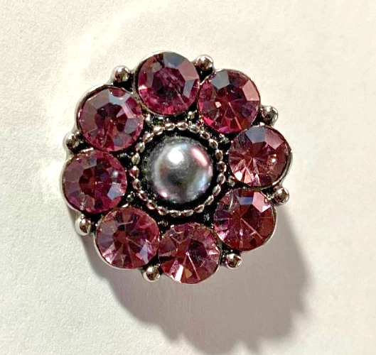 Pulsera envolvente de plata a presión talla única, 2 dijes de jengibre de 20 mm cada uno Foto 3 de 4