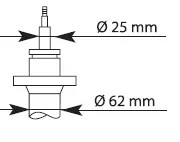 Amortisseur KYB 635806 bi-tube pressurisé pour une tenue de route stable