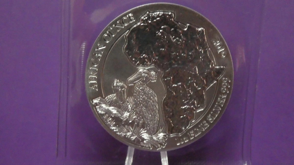 Ruanda 50 Francs 2019 Picozapato. African Ounce 1oz 999. ( Schuhschnabel )