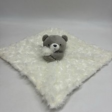Just One You Bear Security Blanket Baby Lovey White Gray Tan Moon Carters