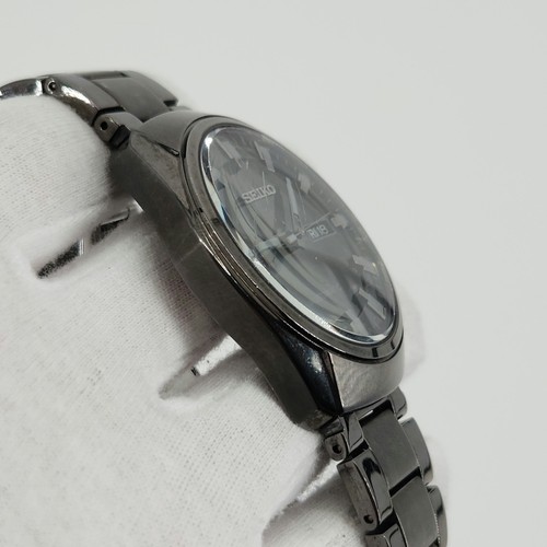 Seiko Men's Large Black Tone Day-Date Automatic Watch - READ DESCRIPTION - Picture 3 of 19