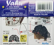 1/24 Yahu Models P-51D late Instrument Panel for Airfix