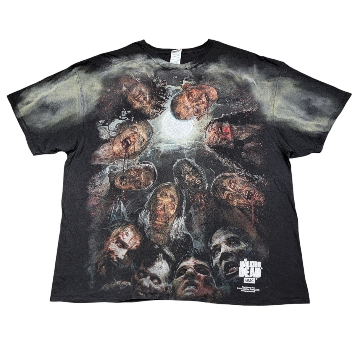 The Walking Dead T-Shirt Men 3XL 2015 AMC Zombie AOP All Over