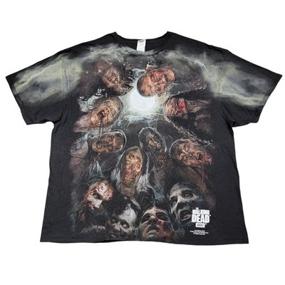 The Walking Dead T-Shirt Men 3XL 2015 AMC Zombie AOP All Over