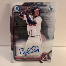 2022 Bowman Chrome Brandol Mezquita Auto 1st #CPA-BMQ Braves