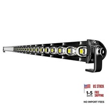 32in-34in 90W Single Row LED Light Bar Ultra-Slim Combo Beam Fog 6D-32IN