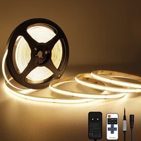 LED Streifen Warmweiß Dimmbar Flexibel DIY Beleuchtung 5M 2700K Fernbedienung
