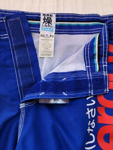 SUPERDRY sz XL 36 Surf Board Shorts MENS Mesh Lined Swim Trunks BOARDSHORTS #10 - Picture 10 of 14