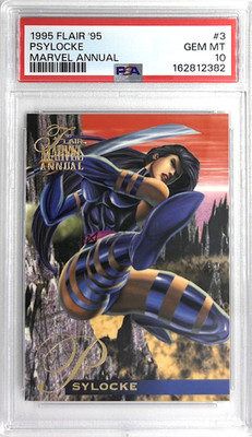1995 Marvel Annual '95 Flair Psylocke #3 PSA 10 GEM MT
