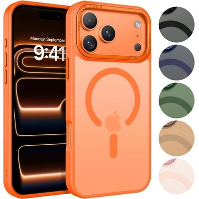 COOLGADGET Magsafe Coque TPU pour IPHONE 13 14 15 16 17 Pro Max Air Silicone Housse Slim