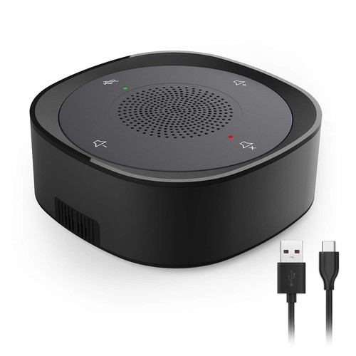 USB Speakerphone Microphone, Conference Speaker Omnidirectional Computer Mic,...