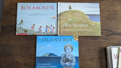 Lot 3 BARBARA COONEY Picture Books-Roxaboxen, Island Boy, Rumphius