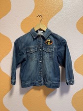Disney Store The Incredibles DASH Jean Denim Kids Jacket Size S 5-6
