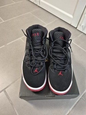 Jordan Max Aura - Black/Black Gym Red - EUR 43