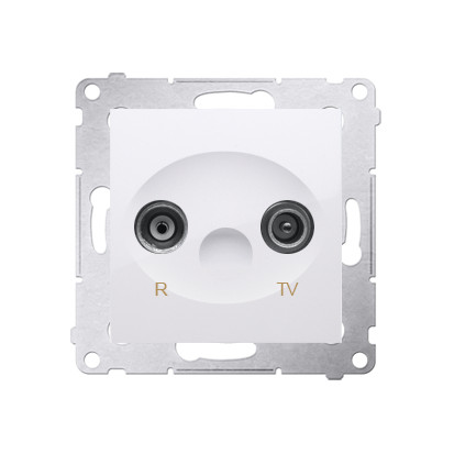54 MODULE WHITE TV SOCKET PREMIUM TERMINAL 54 DAK.01/11