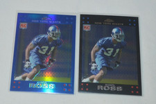 2007 TOPPS CHROME - ROOKIE AARON ROSS BLUE REFRACTOR AND BASE CARD TC250. rookie card picture