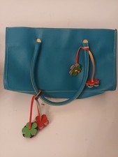 Cute NwOT Y2k Vintage Natalie Anderson Bag Turquoise With Flowers