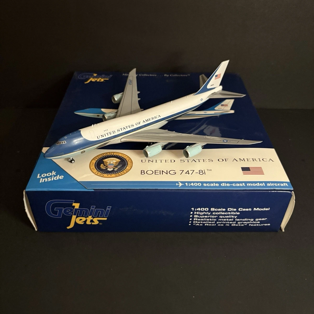 GeminiJets Boeing 747 1:400 Diecast Aircraft & Spacecraft for sale