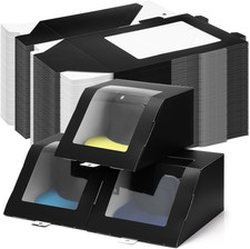 20 Pcs Modern Hat Boxes with Window Baseball Hat Organizer Display Box for Hat,