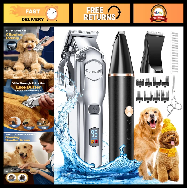 Dog Grooming Kit Thick Coats Cordless Clippers