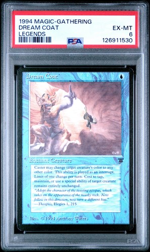 1994 MAGIC THE GATHERING LEGENDS DREAM COAT PSA 6