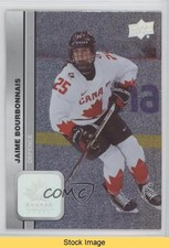 2023 Team Canada Juniors Patterned Foilboard Jaime Bourbonnais #49 READ 14fp