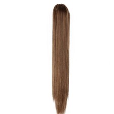 Human Hair Straight Drawstring Ponytail Extension for Women 22 Inch