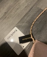 Bebe Blush Rose Gold Crossbody Purse And Matching Coinwallest Set