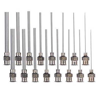 16PCS 1.5 Inch Stainless Steel Dispensing Needle Tip Blunt Syringe Needle with L
