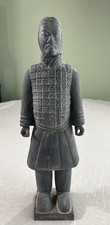 Estatua de guerrero de terracota de colección 1982 ejército chino Qin figura de cerámica decoración 14"