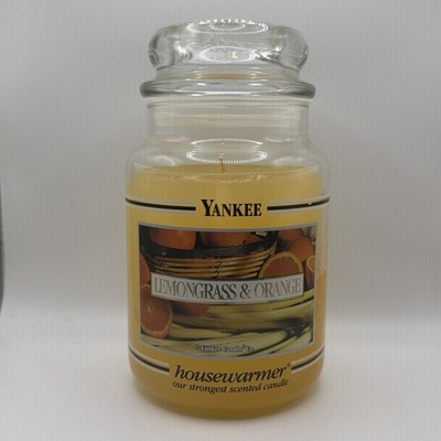 Retired Yankee Candle Lemongrass & Orange, Rare Unlit, Brand New, Housewarmer