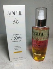 Soleil Trio Miracle Oil Hair Serum New In Box 4.06 fl oz