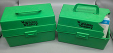 Vintage Illustrated Wildlife Treasury 1000+ Animal Fact Cards 2 Green Cases Lot