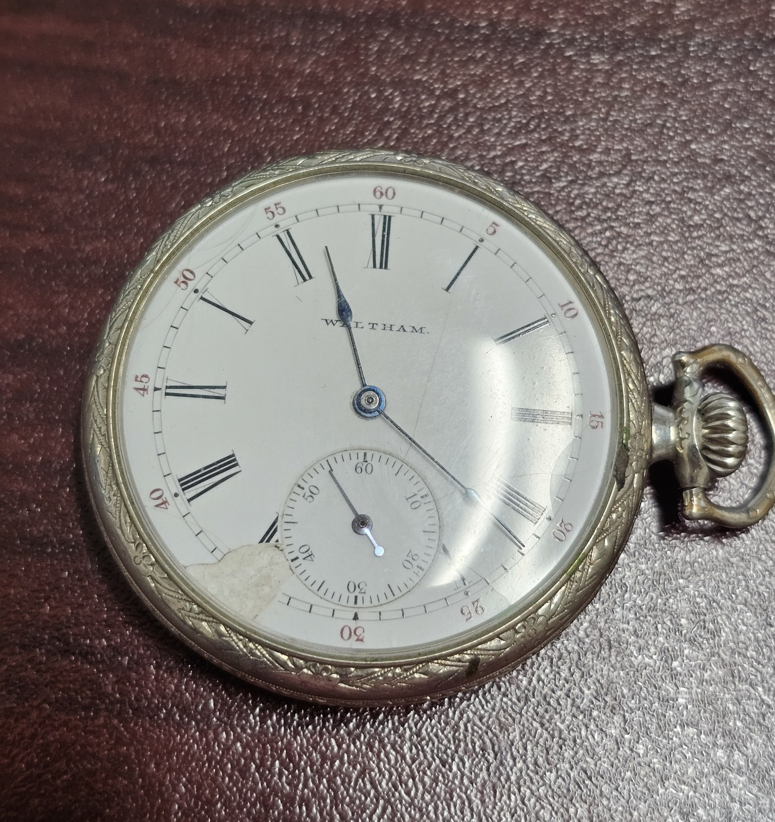 1911 Waltham Pocket Watch Grade 210 Serial # 18172830 12s 7j Not Working