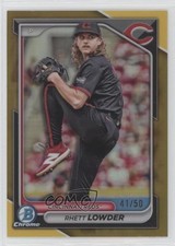 2024 Bowman Draft Chrome Gold Refractor 41/50 Rhett Lowder #BDC-23 1m0n